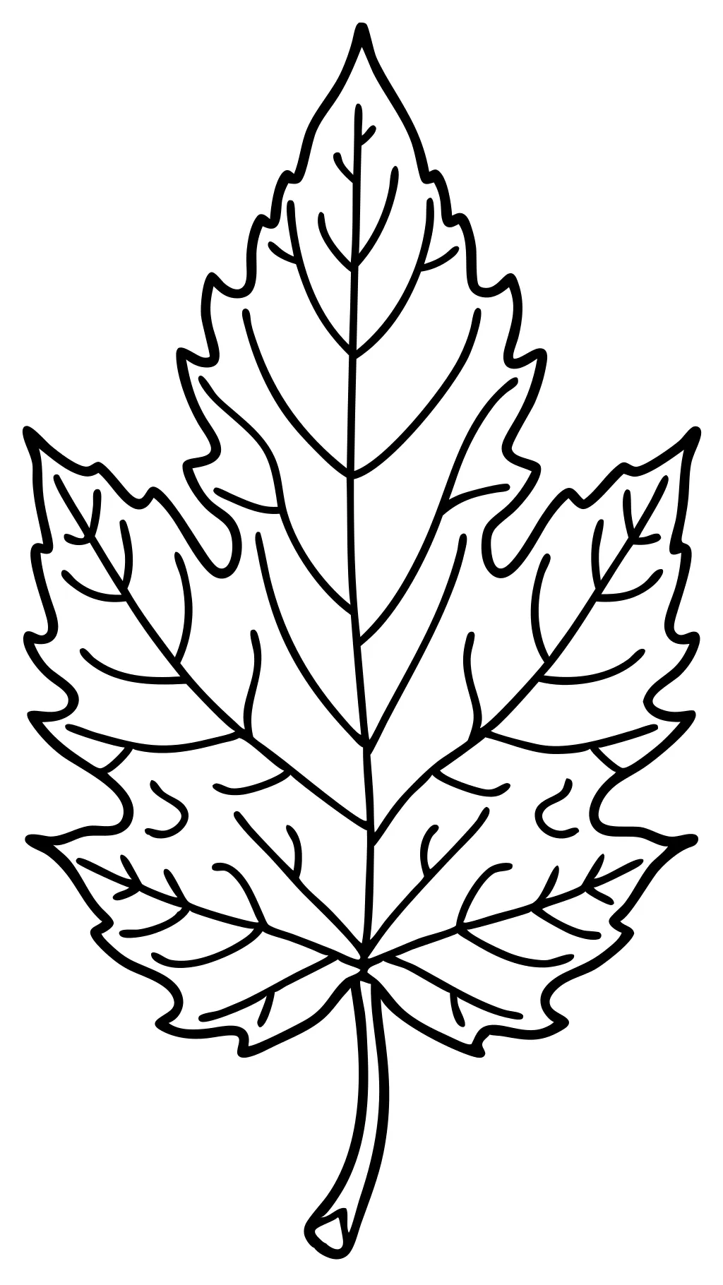 fall leaf coloring pages